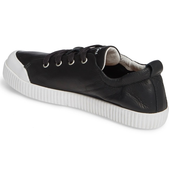BLACKSTONE RL78 Leather Black White Low Sneakers - Picture 2 of 15